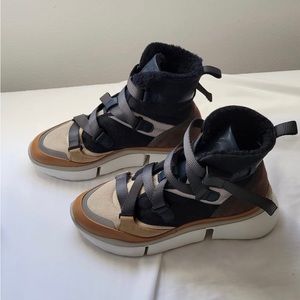 Chloe leather ankle boots